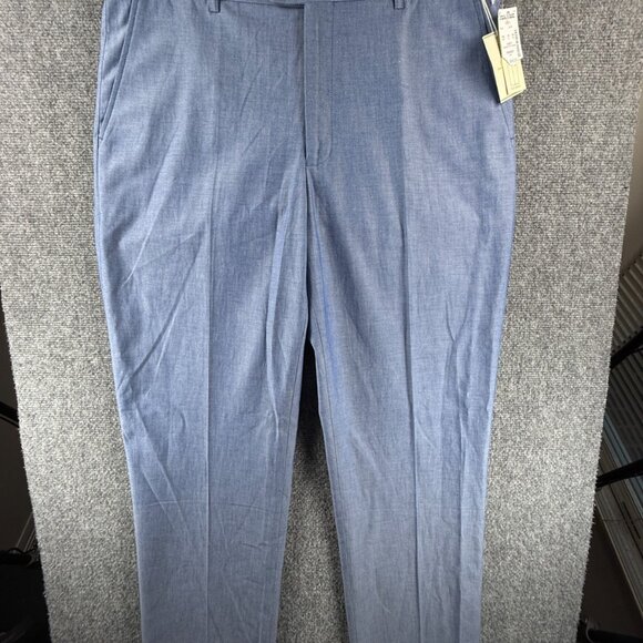 NWT Southern Pines Blue 36x34 Pants Chino Casual Flat Front Men Pockets Modern - Picture 1 of 16